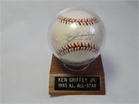 Ken Griffey Jr. Signed Baseball 1993 All Star HOF