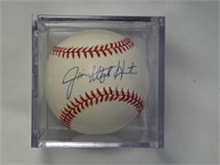 Jim Catfish Hunter Signed Baseball HOF