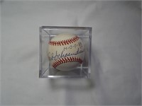 Red Schoendienst Signed Baseball HOF 89