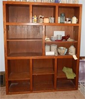 Large Wood Shelving Unit