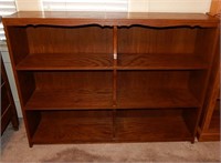 Vintage Oak Bookcase 48" W x  37" H x 10"D