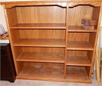 Oak Shelving Unit 6 Adjustable Shelves