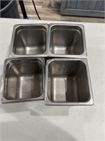 4 steam table pans