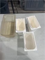 4 prep table containers