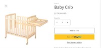 B9606 FUNLIO Baby Crib