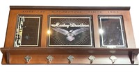 18x36” Harley-Davidson Coat Rack And Shelf