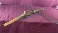 1800's  Antique brass crossbow