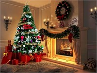 Ptlsy Christmas Tree 8ft Premium Hinged 1500 TIps