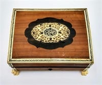 Nice Vintage Ivory * Wood Dresser Box