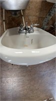 White Commercial Sink with Base