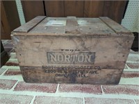 Vintage Norton Door Closer Co. Wood Crate