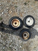 3 Small Misc Tires & Rims