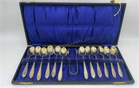 Set of Antique Spoons, Stamped NS EP