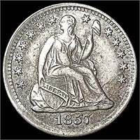 1857 Seated Liberty Half Dime CLOSELY