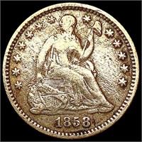 1858-O Seated Liberty Half Dime NEARLY