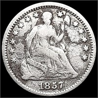 1857-O Seated Liberty Half Dime NEARLY