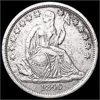 1840 Seated Liberty Dime NEARLY UNCIRCULATED