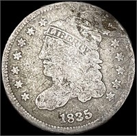 1835 Sm Date Capped Bust Half Dime NICELY
