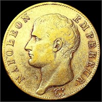 1806 France .3734oz Gold 40 Francs LIGHTLY