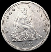 1877-S Seated Liberty Quarter CHOICE BU