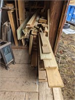 2 Doors & Various Lumber Entire Boxed in Area