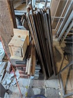 Wooden Dowels & Various Wood, Entire Pile NO BRICK