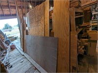 Sheets of Luan, Cement Board & Various Lumber