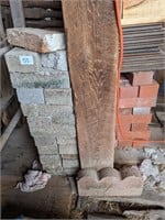 Several Pieces of Gray & Red Brick (Brick OnLY)