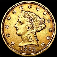 1853 $2.50 Gold Quarter Eagle CLOSELY