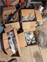 4 Boxes of Pulleys & Wire