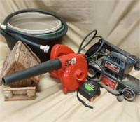 Belt Sander, Blower & Yard Items