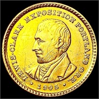 1905 Lewis & Clark Rare Gold Dollar CHOICE AU