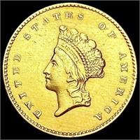 1855 Rare Gold Dollar CLOSELY UNCIRCULATED