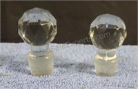 Cut glass decanter stoppers