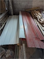 Pile of Corrugated Metal Sheetes- Metal Only