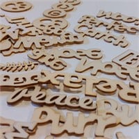 Mixed Lot of Wooden Words