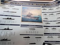 MARINES POSTER 2001 AND NAVY SHIPS POSTER 2002