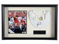Tiger Woods Signed Masters Visor in Shadow Box