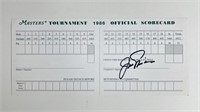 Jack Nicklaus Signed 1986 Masters Scorecard