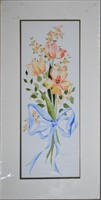 AMERICAN SCHOOL FLORAL PAINTING SIGNED