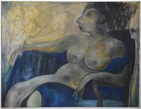 VICTOR CASSANELLI MODERN NUDE PAINTING SIGNED