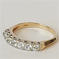 Vintage 14K Gold & Diamond Band Ring