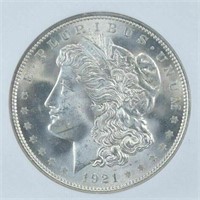 Uncirculated $1 1921 Morgan US Silver Dollar Coin