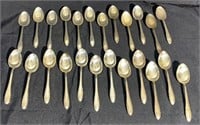 24 "Gorham" Sterling "Lyric" Pattern Tea Spoons