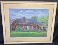 "Alice M. Heintz" Original Painting - House "1953"