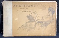 Rare Book "Americans drawn by C.D. Gibson"