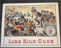 Antique Unused "Lime Kiln Club" Cigar Box Label