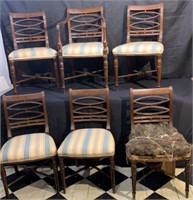 Set of 6 Sheraton Dining Chairs - Made Circa 1800