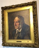 Fine "Frank Duveneck" Painting Portrait of a Man
