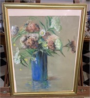 Original "Edith Wilcox" Pastel Still Life Painting